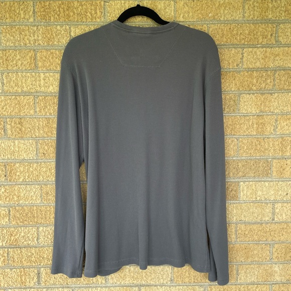 Timberland Regular Fit Waffle Long Sleeve Henley Shirt - Men’s Medium - Picture 3 of 8